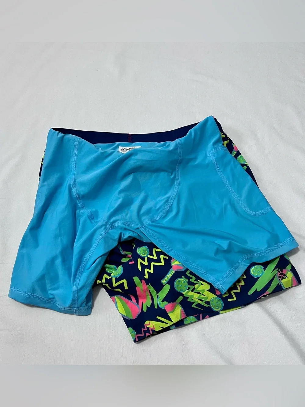 Chubbies Ultimate Training Shorts Neon Pickleball Print Lined 5.5” M